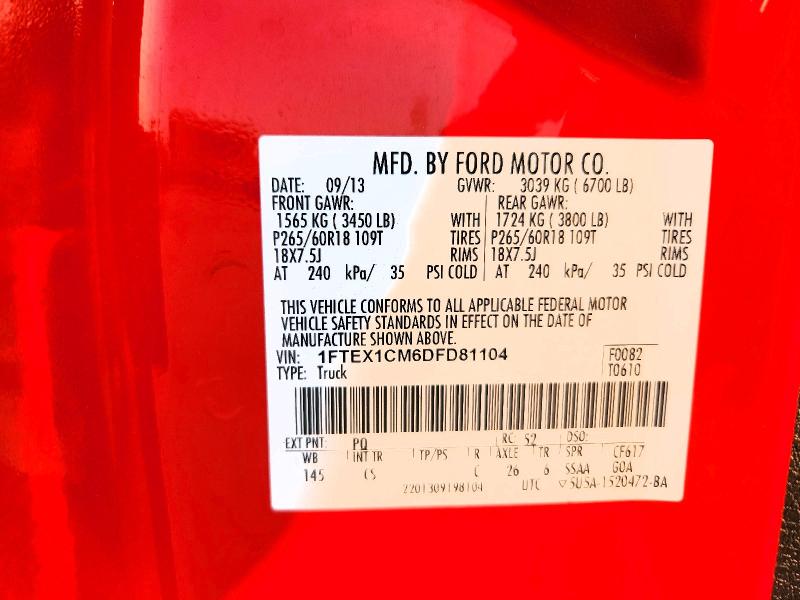 Продажа на аукционе авто 2013 Ford F150, vin: 1FTEX1CM6DFD81104, номер лота: 63885616