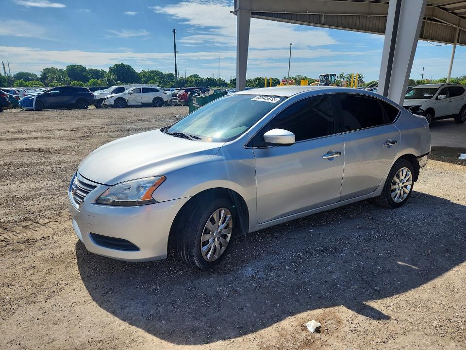 63645876 :رقم المزاد ، 3N1AB7APXFY348537 vin ، 2015 Nissan Sentra مزاد بيع