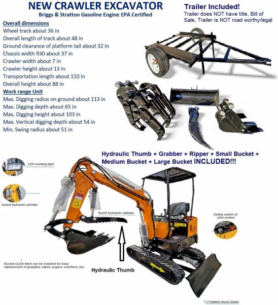 Aukcja sprzedaży 2026 Others 1 Ton Mini Excavator (canopy), vin: 3810496, numer aukcji: 64439316