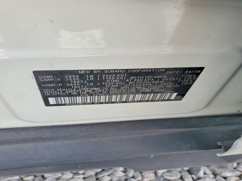 66836256 :رقم المزاد ، 4S4BSENC2K3342016 vin ، 2019 Subaru Outback مزاد بيع