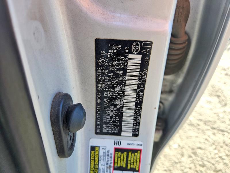 2016 Toyota Corolla მანქანა იყიდება აუქციონზე, vin: 2T1BURHE6GC647469, აუქციონის ნომერი: 66817726