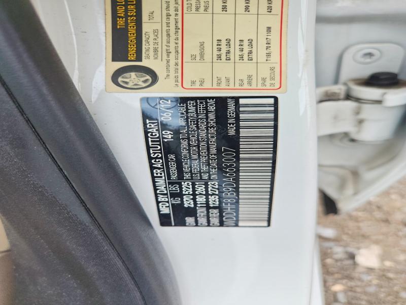 64464686 :رقم المزاد ، WDDHF8JB9DA663007 vin ، 2013 Mercedes-benz E مزاد بيع