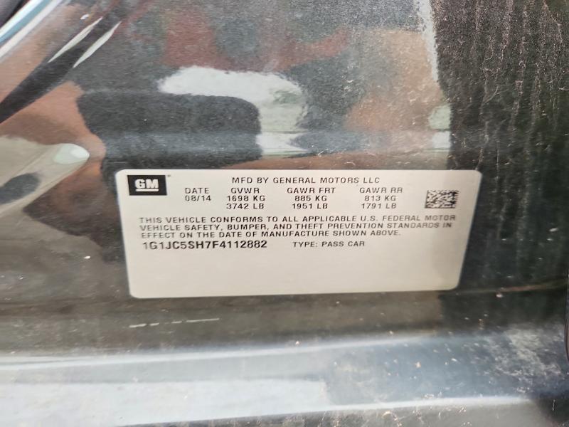 Продажа на аукционе авто 2015 Chevrolet Sonic, vin: 1G1JC5SH7F4112882, номер лота: 64445106