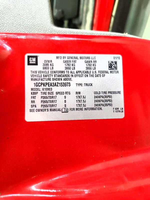 2010 Chevrolet Silverado მანქანა იყიდება აუქციონზე, vin: 1GCPKPEA3AZ153973, აუქციონის ნომერი: 65432396