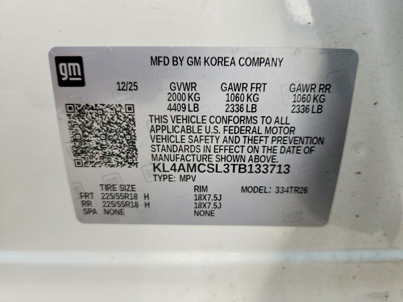 67210036 :رقم المزاد ، KL4AMCSL3TB133713 vin ، 2026 Buick Encore Gx مزاد بيع