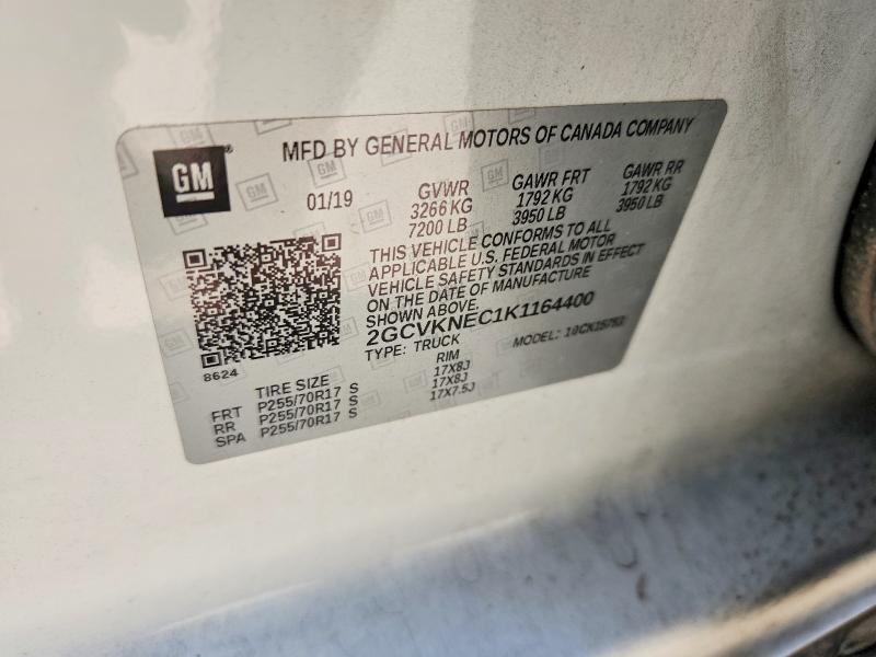 2019 Chevrolet Silverado Ld მანქანა იყიდება აუქციონზე, vin: 2GCVKNEC1K1164400, აუქციონის ნომერი: 66368666
