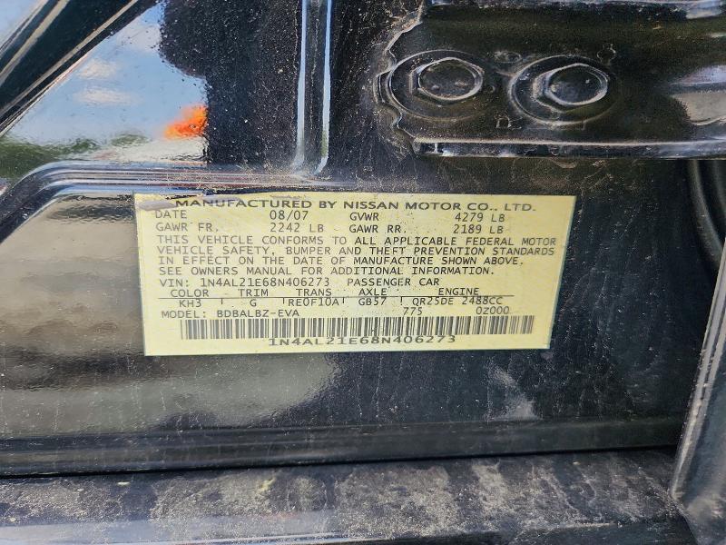 Auction sale of the 2008 Nissan Altima, vin: 1N4AL21E68N406273, lot number: 63365456