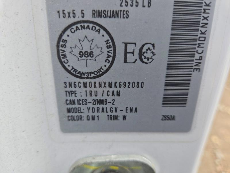 Продажа на аукционе авто 2021 Nissan Nv200, vin: 3N6CM0KNXMK692080, номер лота: 61369806