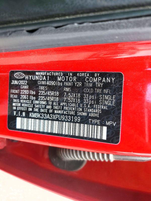 Aukcja sprzedaży 2023 Hyundai Kona, vin: KM8K33A3XPU933199, numer aukcji: 63707256