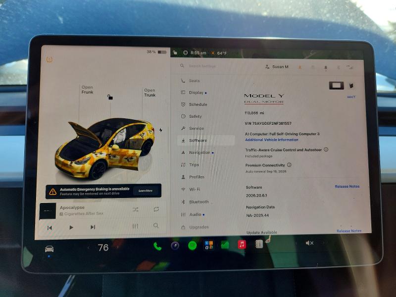 Aukcja sprzedaży 2022 Tesla Model Y, vin: 7SAYGDEF2NF381557, numer aukcji: 66782876