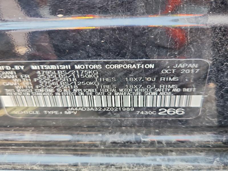 Aukcja sprzedaży 2018 Mitsubishi Outlander, vin: JA4AD3A32JZ021989, numer aukcji: 63886046