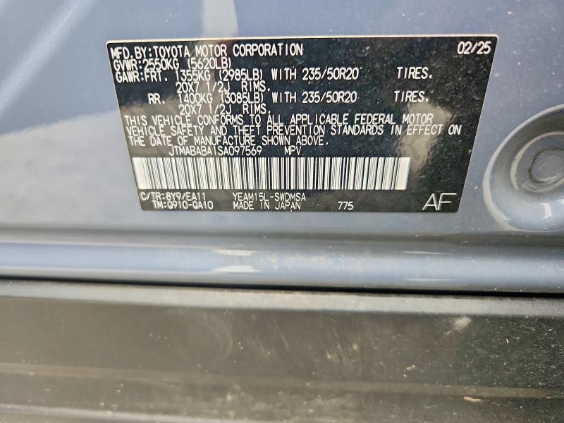 Aukcja sprzedaży 2025 Subaru Solterra, vin: JTMABABA1SA097569, numer aukcji: 65756606