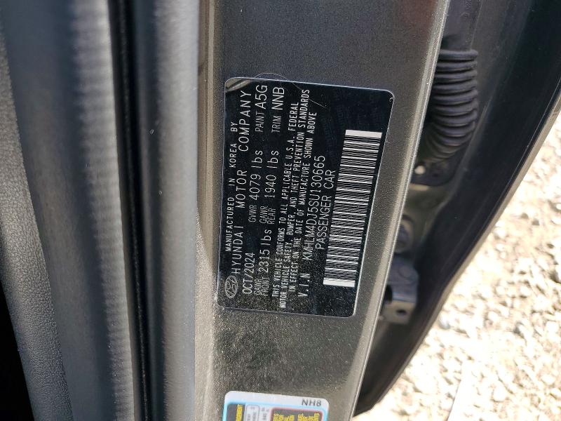 65128256 :رقم المزاد ، KMHLM4DJ5SU130665 vin ، 2025 Hyundai Elantra Hybrid مزاد بيع