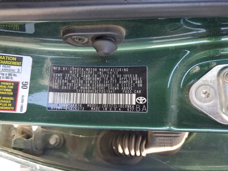 2014 Toyota Corolla მანქანა იყიდება აუქციონზე, vin: 5YFBURHE8EP051941, აუქციონის ნომერი: 64501316