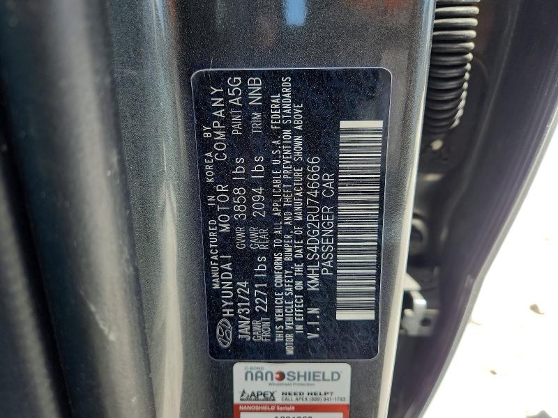 Продаж на аукціоні авто 2024 Hyundai Elantra, vin: KMHLS4DG2RU746666, номер лоту: 62854286