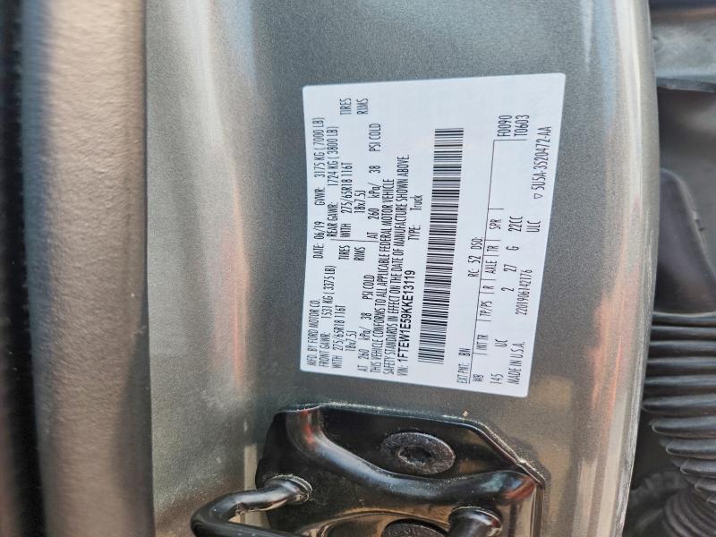 Aukcja sprzedaży 2019 Ford F150, vin: 1FTEW1E59KKE13119, numer aukcji: 64460236