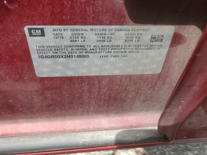 Продаж на аукціоні авто 2017 Buick Regal, vin: 2G4GR5GX2H9148085, номер лоту: 63930756