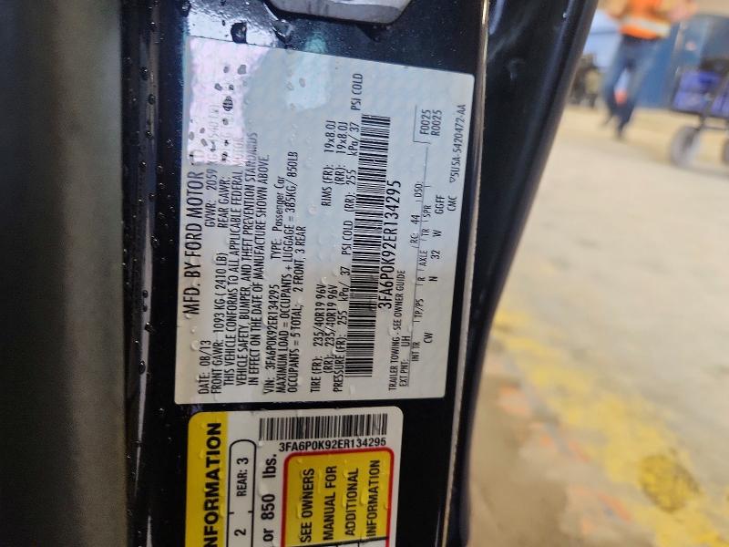 Продажа на аукционе авто 2014 Ford Fusion, vin: 3FA6P0K92ER134295, номер лота: 63857686