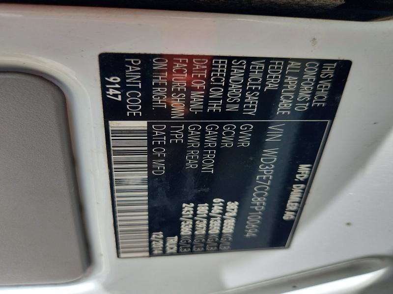 Aukcja sprzedaży 2015 Mercedes-benz Sprinter, vin: WD3PE7CC8FP100694, numer aukcji: 65274176