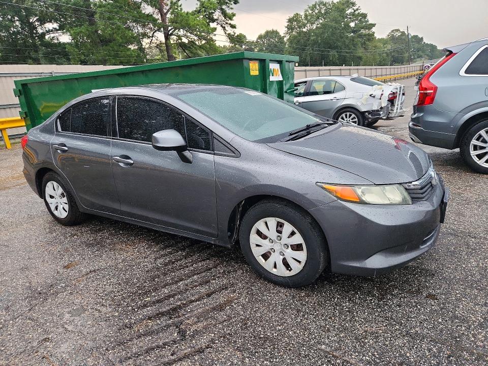 66526326 :رقم المزاد ، 19XFB2F51CE038545 vin ، 2012 Honda Civic مزاد بيع