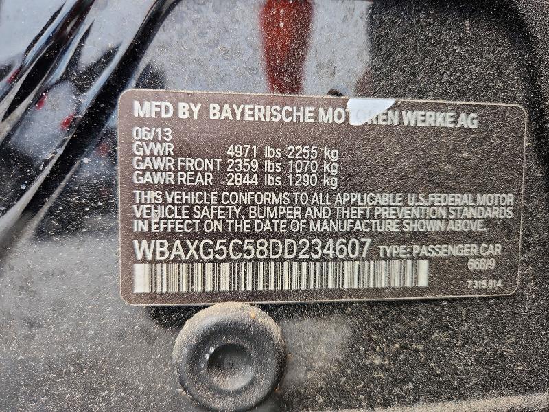 Продажа на аукционе авто 2013 Bmw 528, vin: WBAXG5C58DD234607, номер лота: 66075216