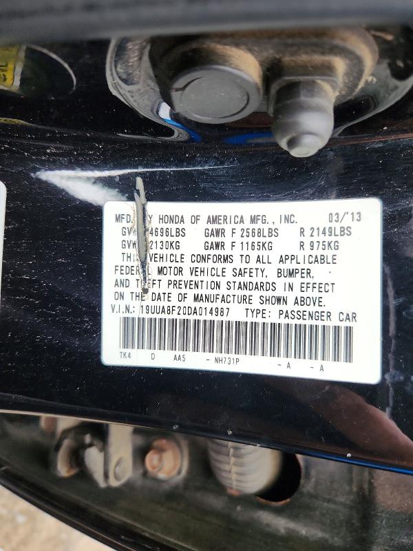 2013 Acura Tl მანქანა იყიდება აუქციონზე, vin: 19UUA8F20DA014987, აუქციონის ნომერი: 65700536