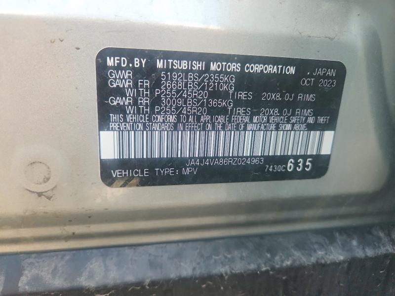 Продаж на аукціоні авто 2024 Mitsubishi Outlander, vin: JA4J4VA86RZ024963, номер лоту: 66041726