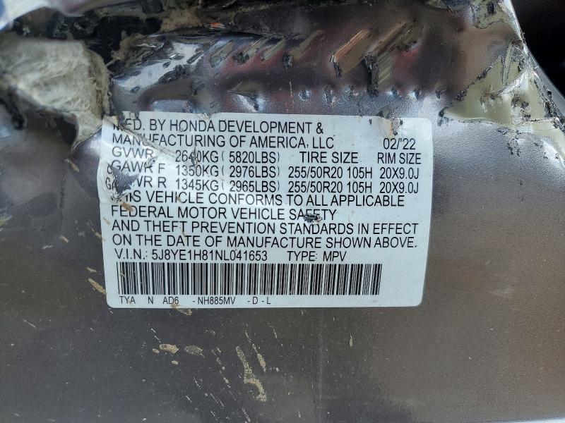 Aukcja sprzedaży 2022 Acura Mdx, vin: 5J8YE1H81NL041653, numer aukcji: 64201966