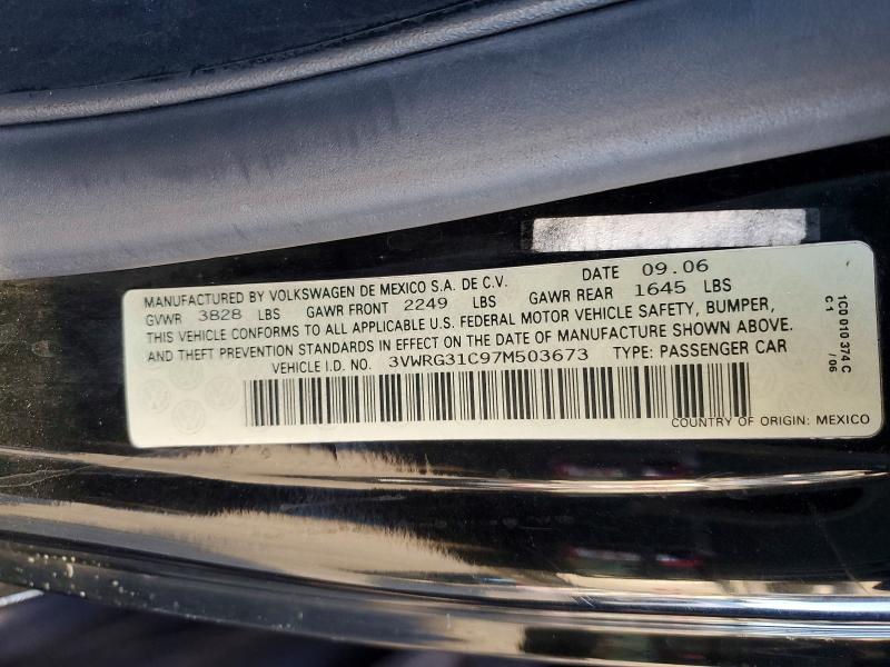 Продаж на аукціоні авто 2007 Volkswagen New Beetle, vin: 3VWRG31C97M503673, номер лоту: 64244816