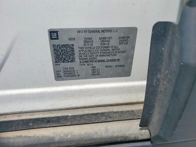 Продажа на аукционе авто 2019 Chevrolet Traverse, vin: 1GNERFKW6KJ246975, номер лота: 66823296