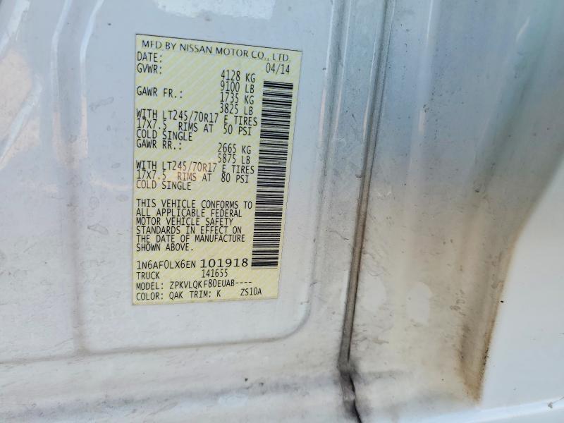 Продаж на аукціоні авто 2014 Nissan Nv, vin: 1N6AF0LX6EN101918, номер лоту: 64033956