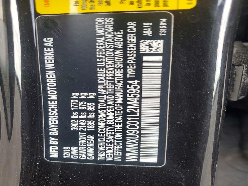 Aukcja sprzedaży 2020 Mini Cooper, vin: WMWXU9C01L2M45954, numer aukcji: 64502566