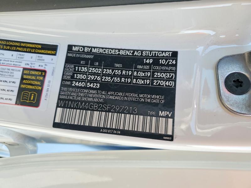 Продажа на аукционе авто 2025 Mercedes-benz Glc, vin: W1NKM4GB2SF297213, номер лота: 63259856