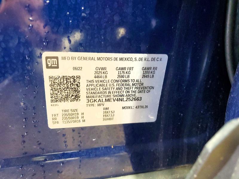 Продажа на аукционе авто 2022 Gmc Terrain, vin: 3GKALMEV4NL252663, номер лота: 63831086