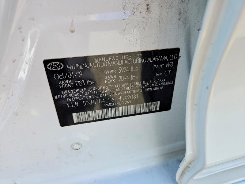 65234636 :رقم المزاد ، 5NPD84LF6LH549081 vin ، 2020 Hyundai Elantra مزاد بيع