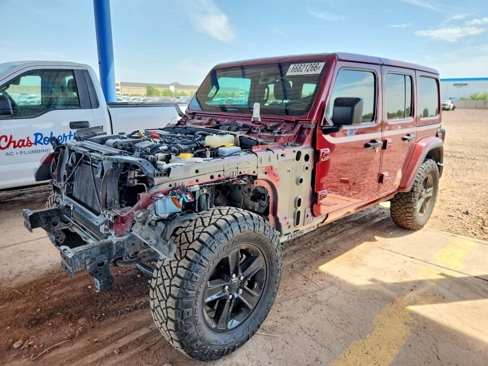 66821266 :رقم المزاد ، 1C4HJXEG3NW105943 vin ، 2022 Jeep Wrangler Unlimited مزاد بيع