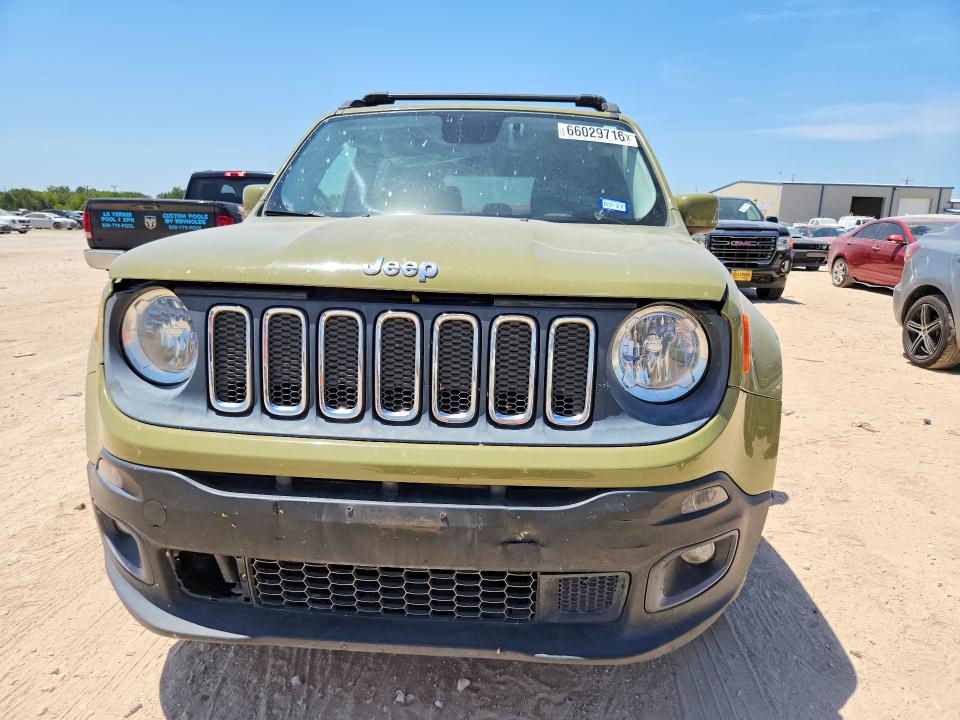 2015 Jeep Renegade მანქანა იყიდება აუქციონზე, vin: ZACCJBBT1FPB27601, აუქციონის ნომერი: 66029716