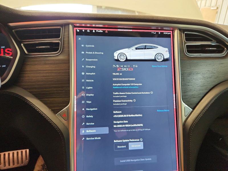 66635226 :رقم المزاد ، 5YJSA1E44GF128342 vin ، 2016 Tesla Model S مزاد بيع