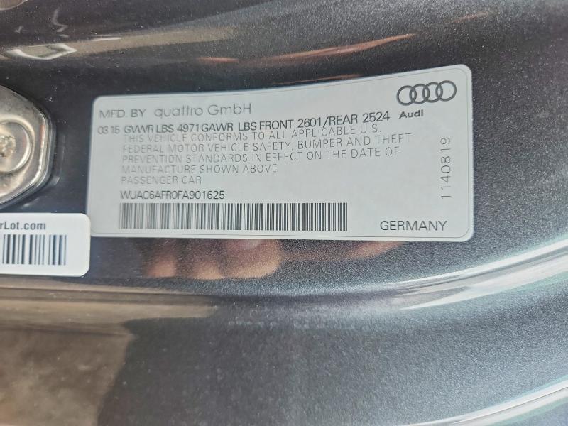 Продаж на аукціоні авто 2015 Audi Rs5, vin: WUAC6AFR0FA901625, номер лоту: 64495766