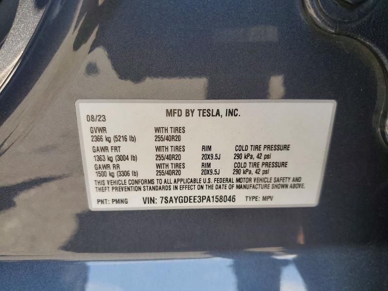 Aukcja sprzedaży 2023 Tesla Model Y, vin: 7SAYGDEE3PA158046, numer aukcji: 64644736