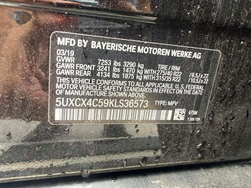 2019 Bmw X7 მანქანა იყიდება აუქციონზე, vin: 5UXCX4C59KLS36573, აუქციონის ნომერი: 63797016