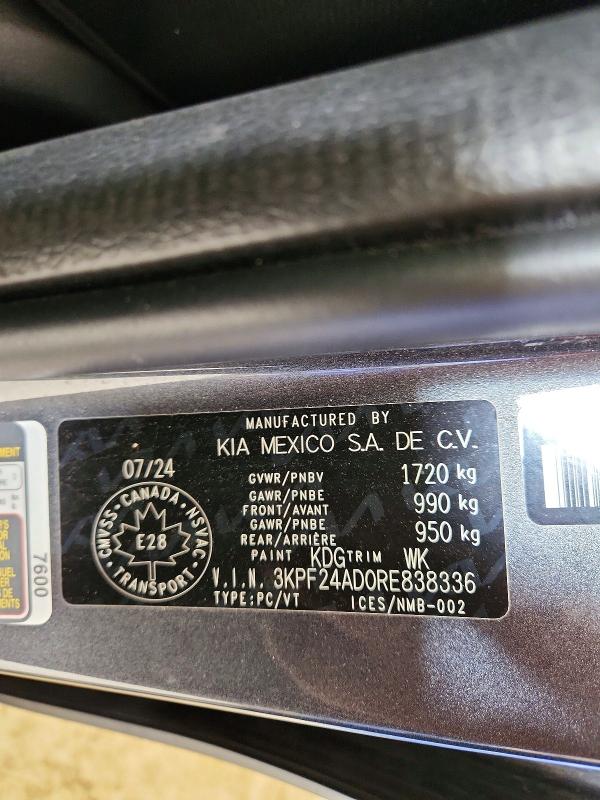2024 Kia Forte მანქანა იყიდება აუქციონზე, vin: 3KPF24AD0RE838336, აუქციონის ნომერი: 64468386