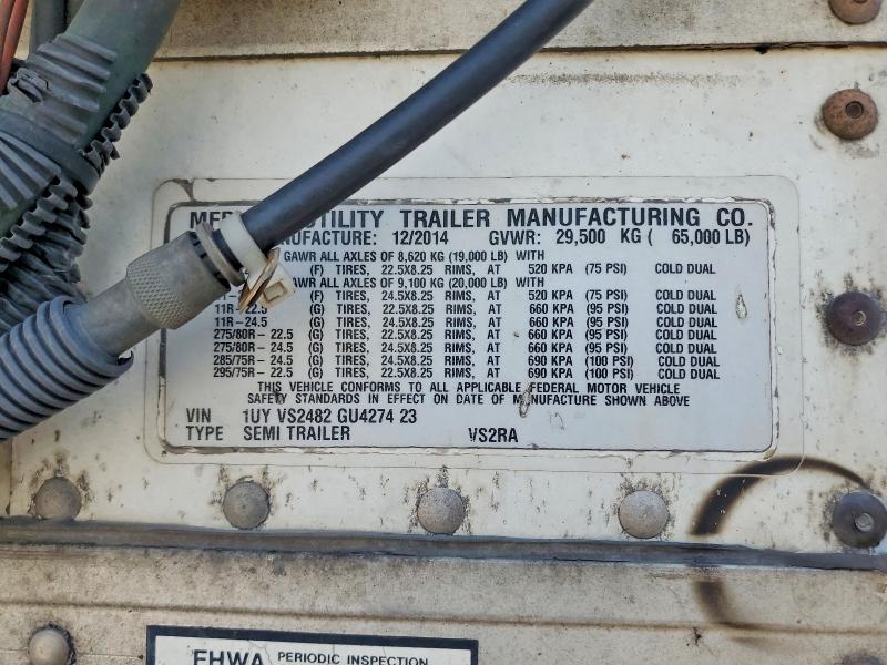 Aukcja sprzedaży 2016 Utility Trailer Vsra Reefe, vin: 1UYVS2482GU427423, numer aukcji: 63755966