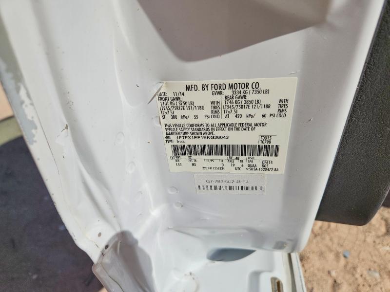 2011 Ford F150 მანქანა იყიდება აუქციონზე, vin: 1FTFX1EF1EKG36043, აუქციონის ნომერი: 64386346