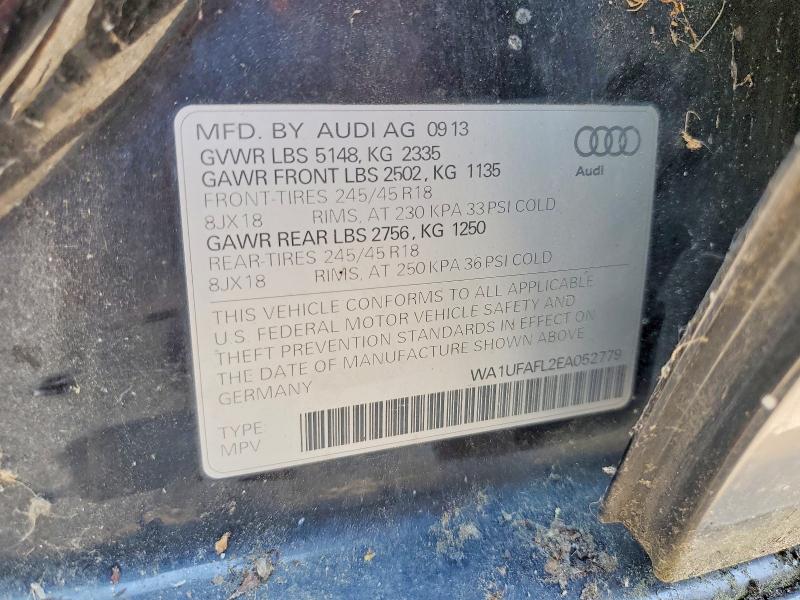 Aukcja sprzedaży 2014 Audi A4 Allroad, vin: WA1UFAFL2EA052779, numer aukcji: 63758076