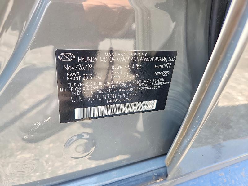 Продажа на аукционе авто 2020 Hyundai Sonata, vin: 5NPEJ4J24LH009477, номер лота: 64124156