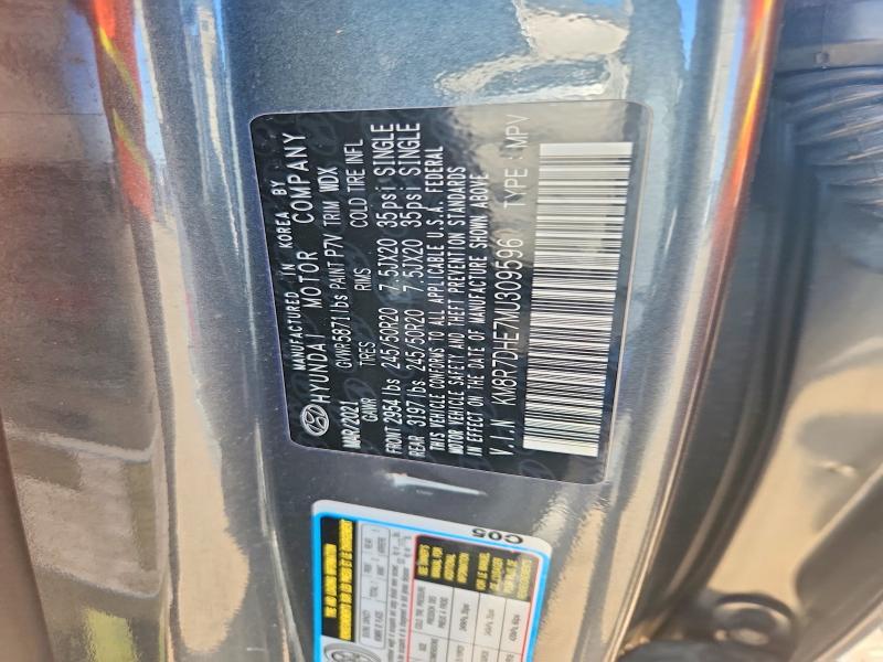 Aukcja sprzedaży 2021 Hyundai Palisade, vin: KM8R7DHE7MU309596, numer aukcji: 65726906
