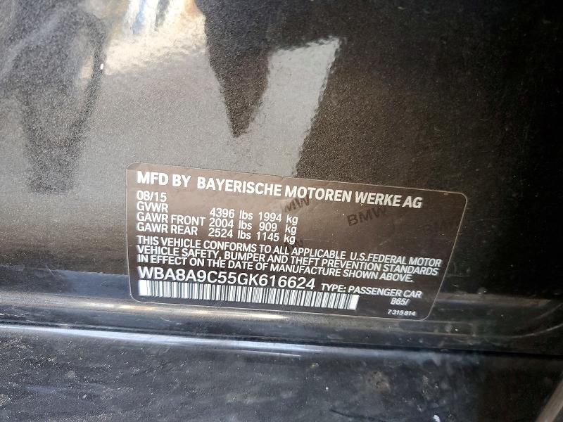 Aukcja sprzedaży 2016 Bmw 320, vin: WBA8A9C55GK616624, numer aukcji: 65413936