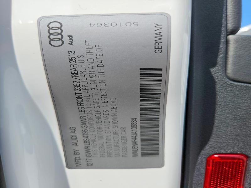 Продаж на аукціоні авто 2018 Audi A4, vin: WAUENAF44JA109884, номер лоту: 64605546