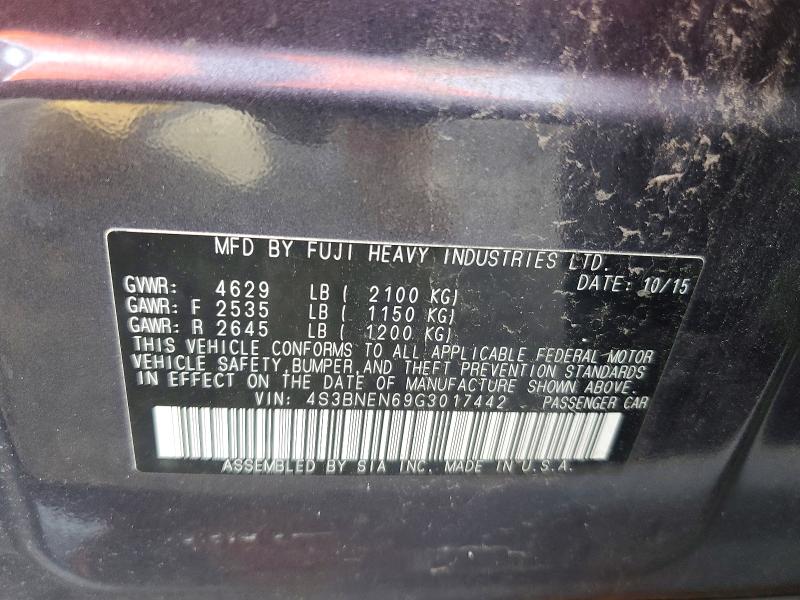 Aukcja sprzedaży 2016 Subaru Legacy, vin: 4S3BNEN69G3017442, numer aukcji: 65569866
